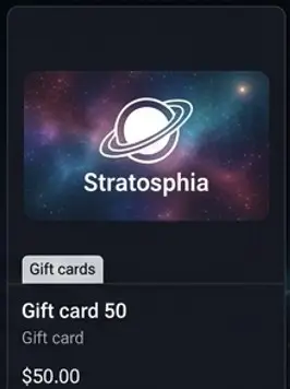 Gift card 50